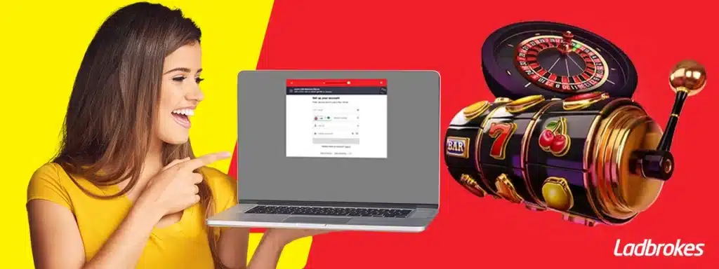 Processus d'inscription sur Ladbrokes casino